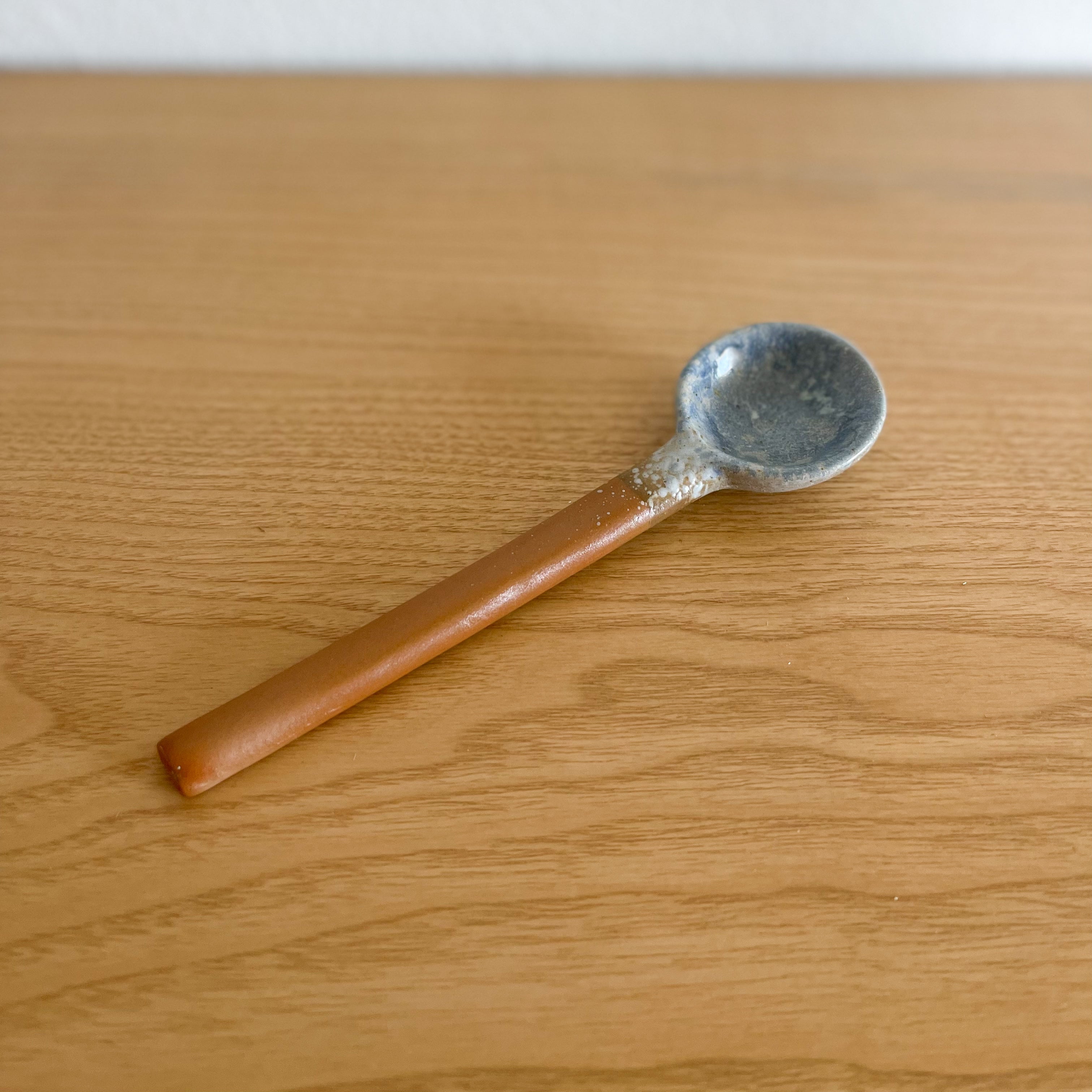 Blue Stoneware Spoon