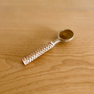 Leather Wrapped Cocktail Spoon
