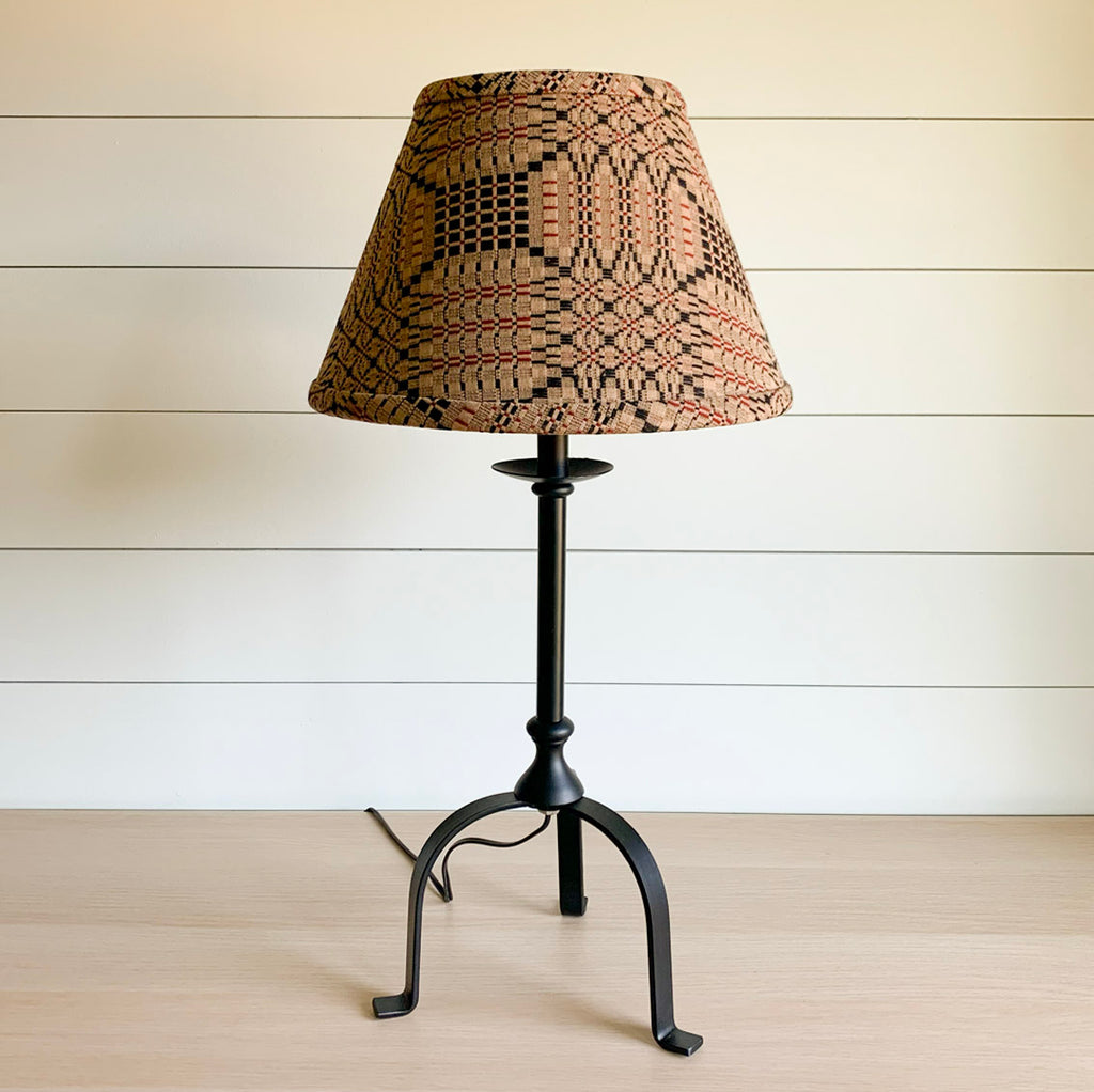 Black Jacquard Iron Table Lamp