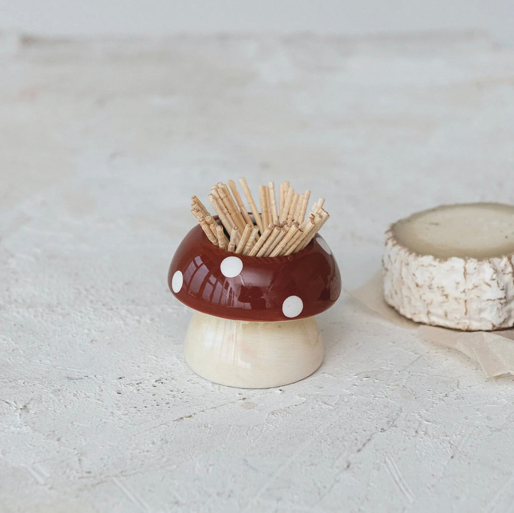 Mushroom Toothpick Holder