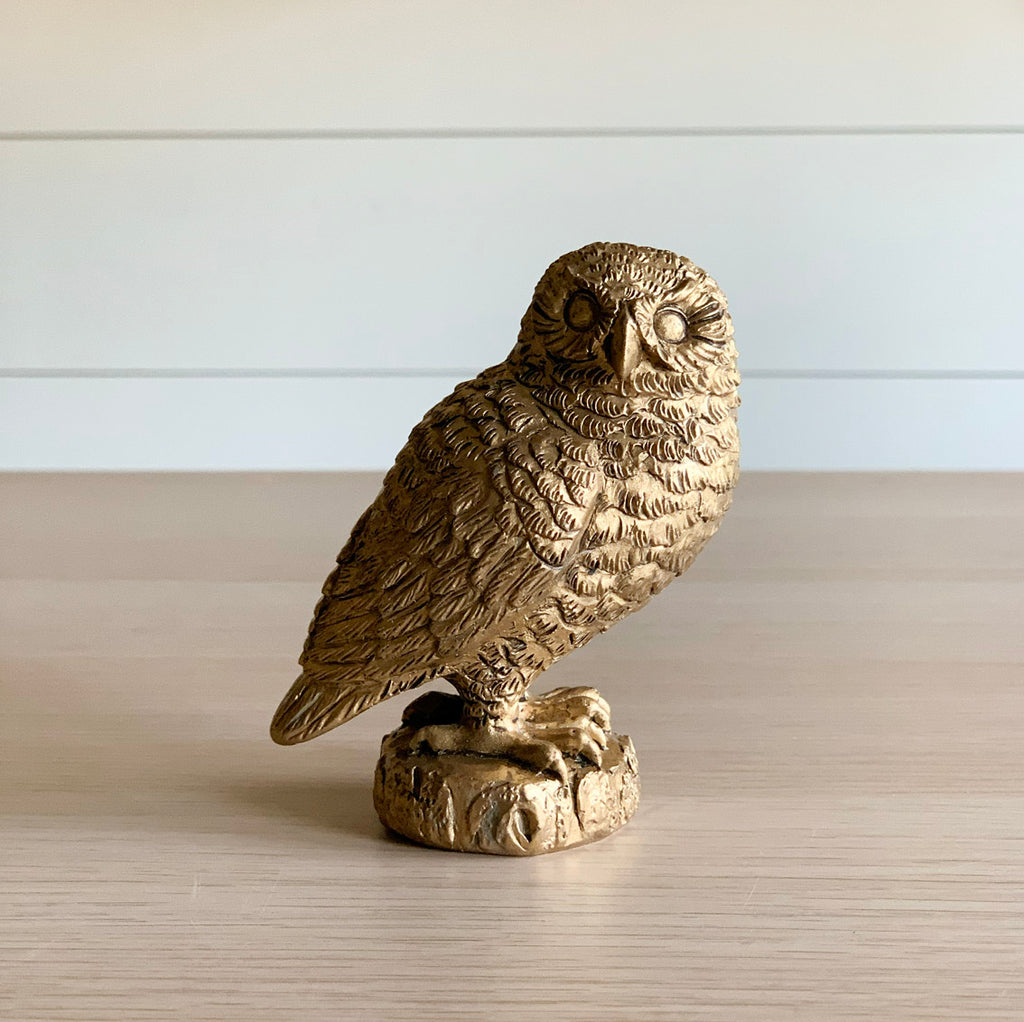 Decorative Gold Owl