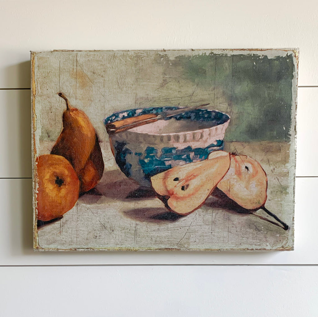 Pear Still Life Canvas Art