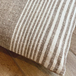 Brown Stripe Lumbar Pillow No130