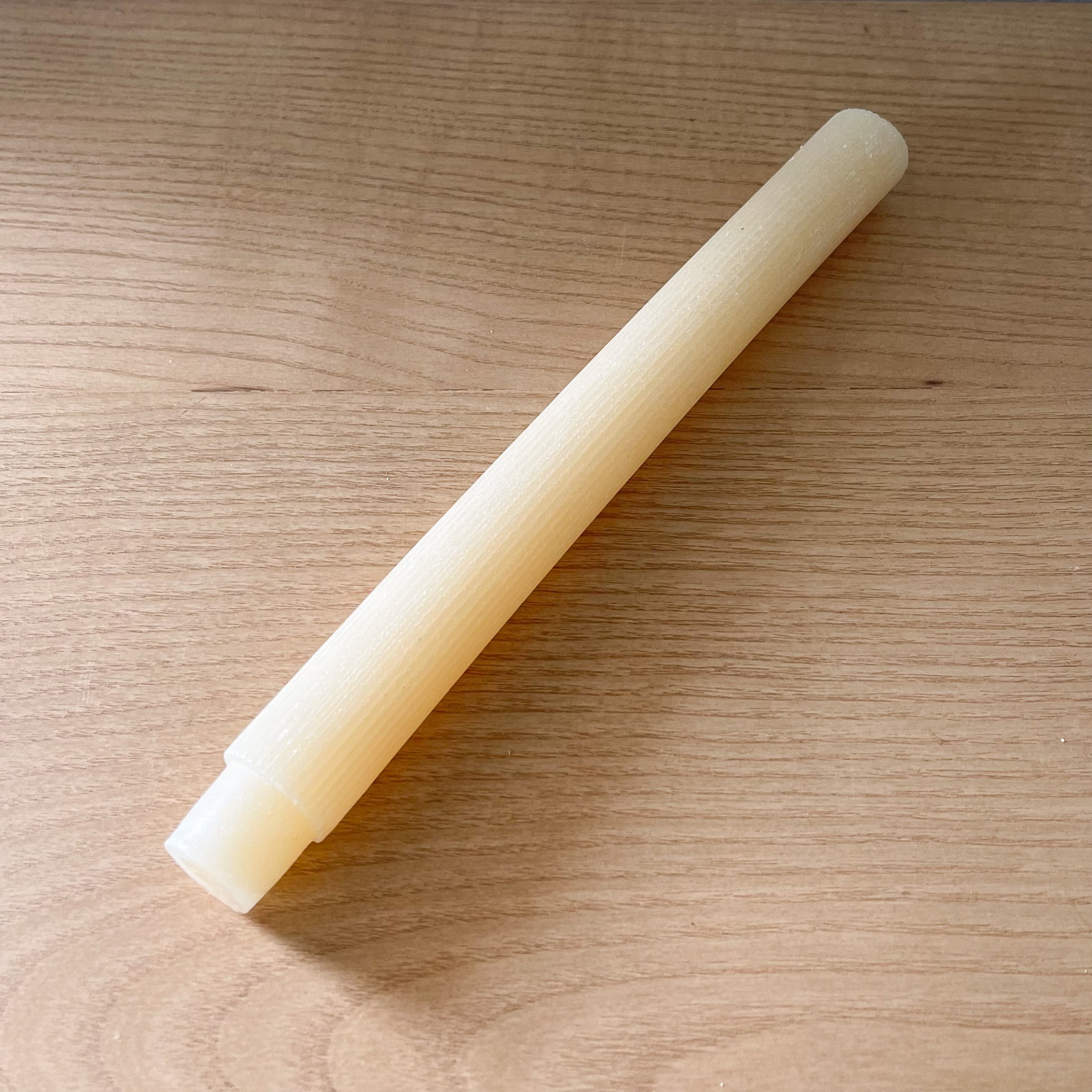 Cream 10” Pleated Taper