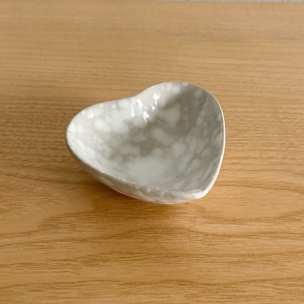 Stoneware Heart Dish