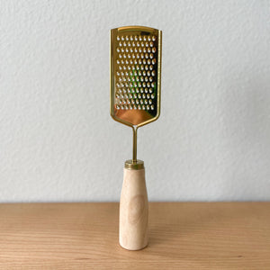 Gold & Wood Grater