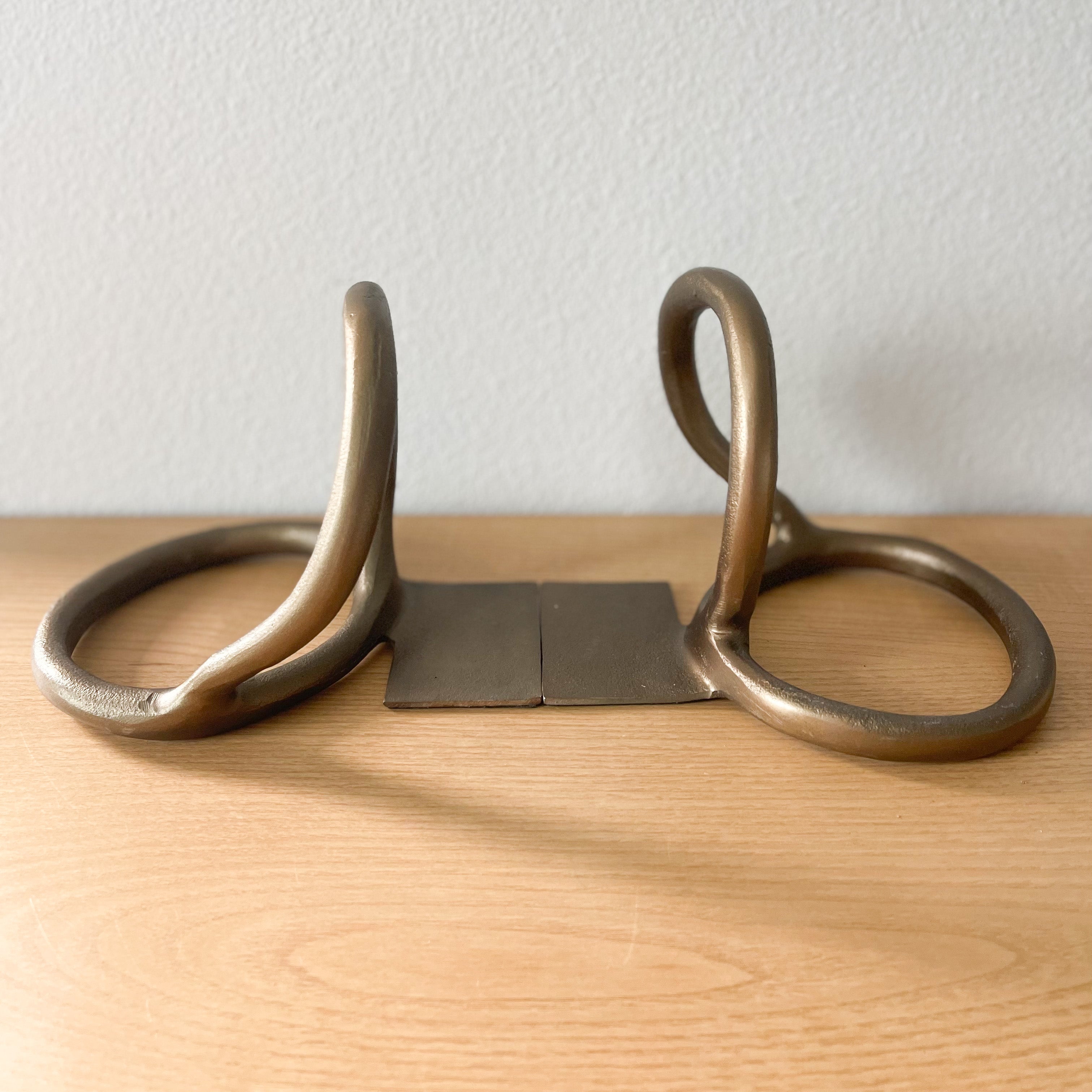 Brass Abstract Bookend